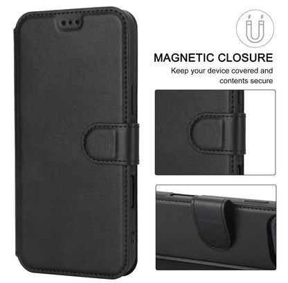 For iPhone 16 Pro Shockproof PU + TPU Leather Phone Case(Black) by buy2fix