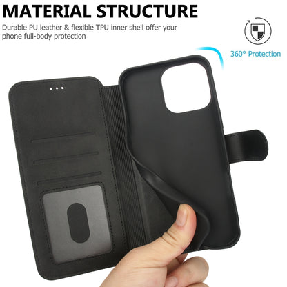 For iPhone 16 Pro Shockproof PU + TPU Leather Phone Case(Black) by buy2fix