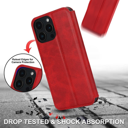 For iPhone 16 Pro Shockproof PU + TPU Leather Phone Case(Red) by buy2fix