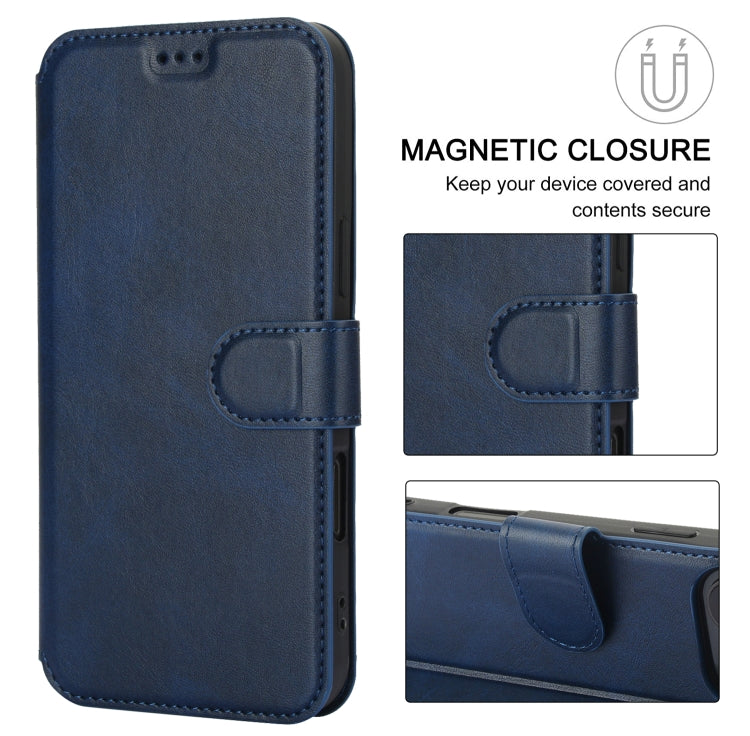 For iPhone 16 Pro Shockproof PU + TPU Leather Phone Case(Blue) by buy2fix