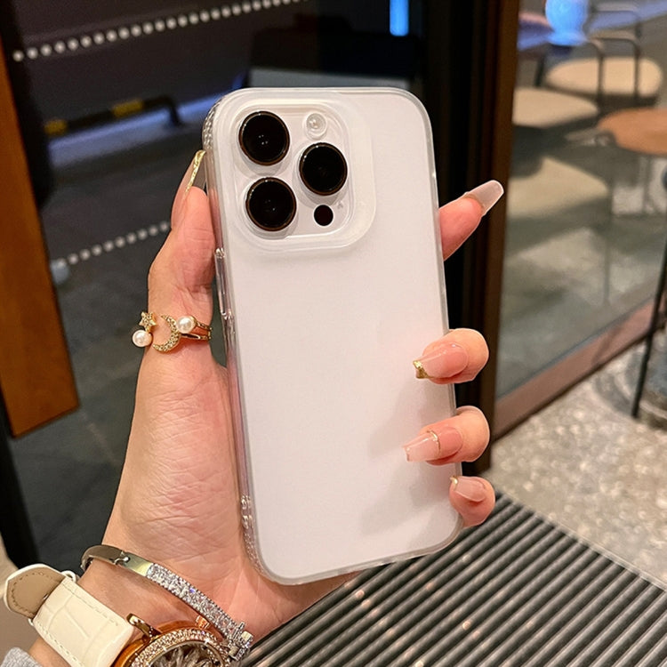 For iPhone 16 Pro Frosted Shockproof TPU Phone Case(Transparent) by buy2fix