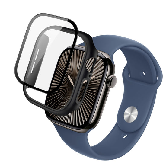 For Apple Watch Series 10/11 46mm imak Integrated Watch Case with Film(Black)
