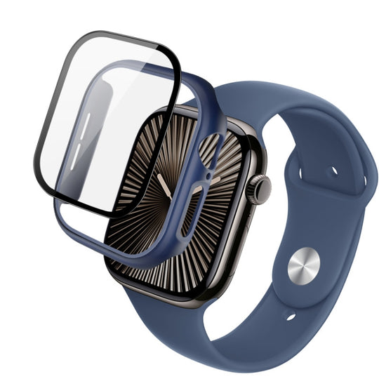 For Apple Watch Series 10/11 46mm imak Integrated Watch Case with Film(Blue)