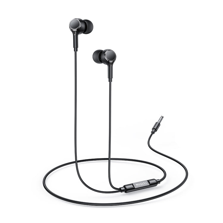 Yesido YH53 3.5mm In-Ear Wired Earphone, Length: 1.2m(Black) - In Ear Wired Earphone by Yesido | Online Shopping UK | buy2fix