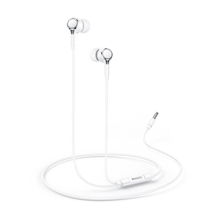Yesido YH53 3.5mm In-Ear Wired Earphone, Length: 1.2m(White) - In Ear Wired Earphone by Yesido | Online Shopping UK | buy2fix