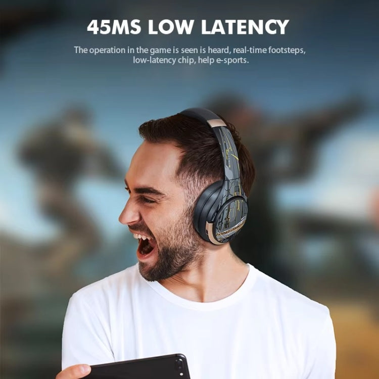 A6 ANC Gaming Studio Bluetooth Wireless Headphones(Black) - Headset & Headphone by buy2fix | Online Shopping UK | buy2fix