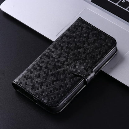 For iPhone Air Honeycomb Dot Texture Leather Phone Case(Black) - iPhone Air Cases by buy2fix | Online Shopping UK | buy2fix