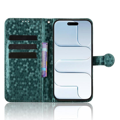 For iPhone Air Honeycomb Dot Texture Leather Phone Case(Green) - iPhone Air Cases by buy2fix | Online Shopping UK | buy2fix