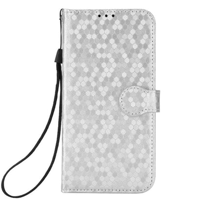 For iPhone Air Honeycomb Dot Texture Leather Phone Case(Silver) - iPhone Air Cases by buy2fix | Online Shopping UK | buy2fix
