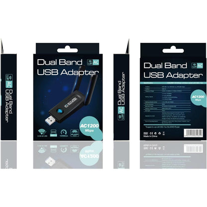 RE-1202 1200Mbps Dual Band Wireless Network Card WiFi USB3.0 Adapter Transmitter Receiver by buy2fix