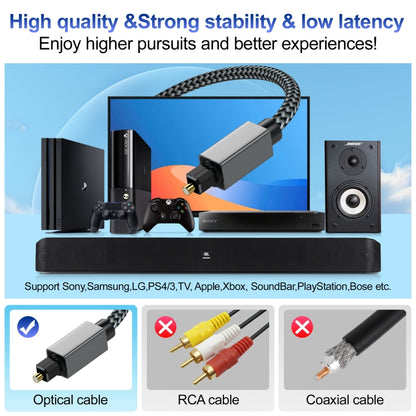 OD5.0mm Toslink Male to Male Digital Optical Audio Cable, Length:1m by buy2fix