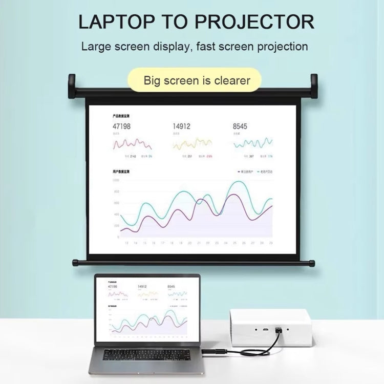 DP to HDMI 4K HD Projection Conversion Cable(Grey) by buy2fix