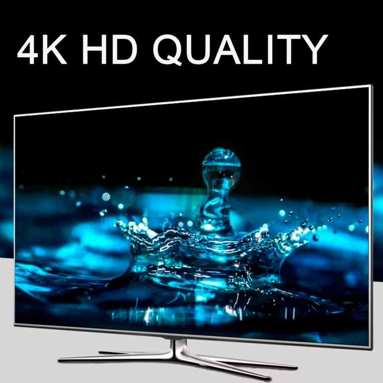 DP to HDMI 4K HD Projection Conversion Cable(Grey) by buy2fix