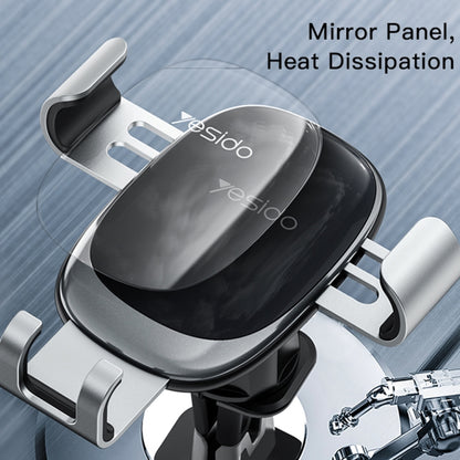 Yesido C122 Car Air Outlet Gravity Clamp Arm Mobile Phone Holder(Black) - Universal Car Holders by Yesido | Online Shopping UK | buy2fix