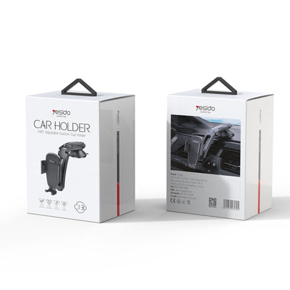 Yesido C130 Car Dashboard Suction Cup Type Mobile Phone Holder(Black) - Universal Car Holders by Yesido | Online Shopping UK | buy2fix