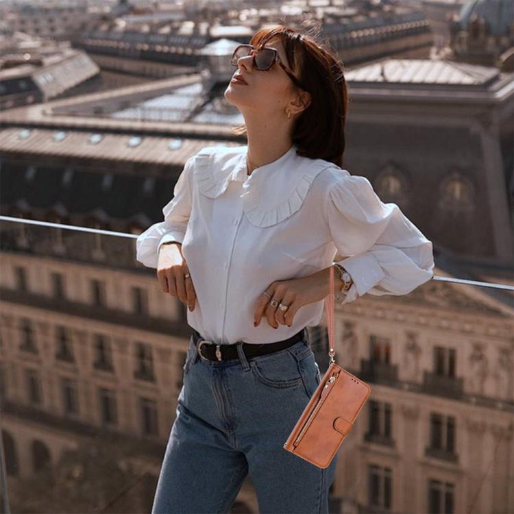 For iPhone Air Multi-Card Slots Zipper Wallet Leather Phone Case(Brown) - iPhone Air Cases by buy2fix | Online Shopping UK | buy2fix