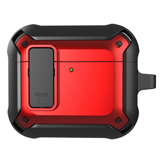 For AirPods 4 Bumblebee Bluetooth Earphone Silicone Protective Cover(Black Red) - For AirPods 4 by buy2fix | Online Shopping UK | buy2fix