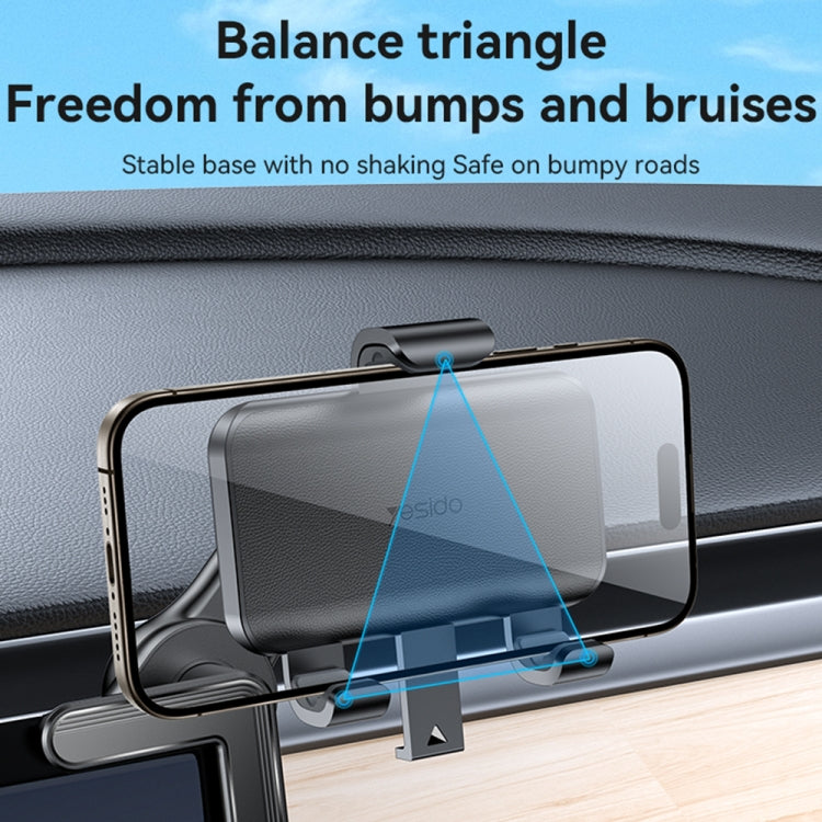 Yesido C250 Phone Clamp Holder For Car Floating Screen(Black) - Universal Car Holders by Yesido | Online Shopping UK | buy2fix