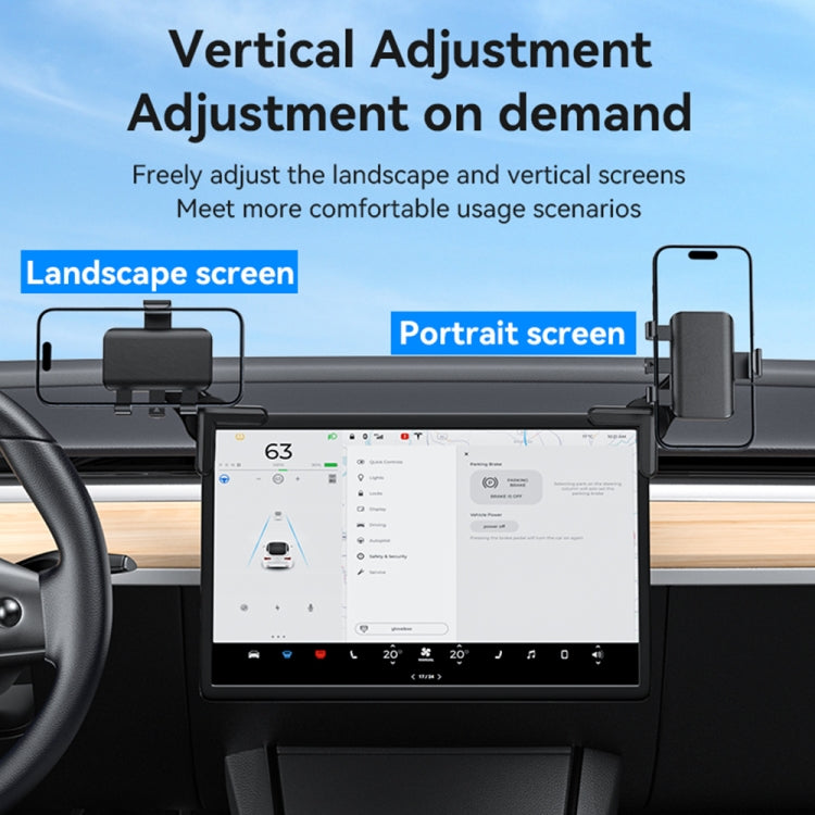 Yesido C250 Phone Clamp Holder For Car Floating Screen(Black) - Universal Car Holders by Yesido | Online Shopping UK | buy2fix