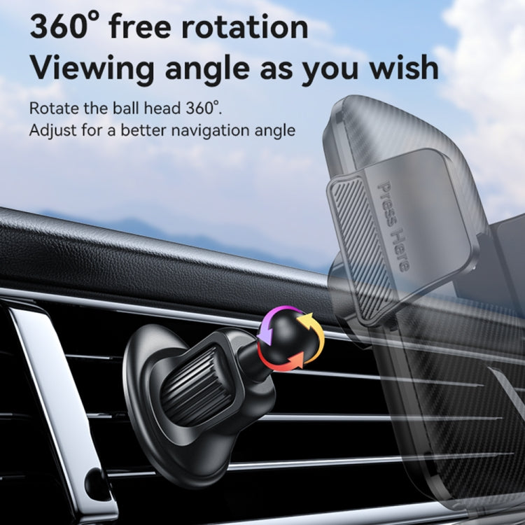 Yesido C251 Car Air Outlet Gravity Clamp Mobile Phone Holder(Black) - Universal Car Holders by Yesido | Online Shopping UK | buy2fix