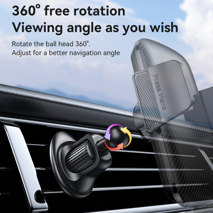 Yesido C251 Car Air Outlet Gravity Clamp Mobile Phone Holder(Black) - Universal Car Holders by Yesido | Online Shopping UK | buy2fix