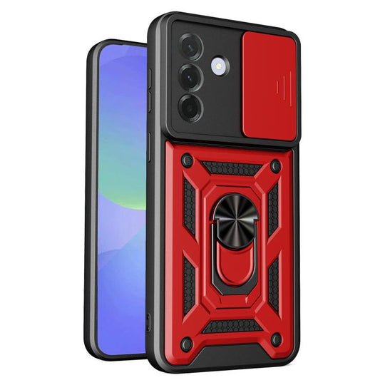 For Samsung Galaxy A37 5G Sliding Camera Cover Design TPU+PC Phone Case(Red)