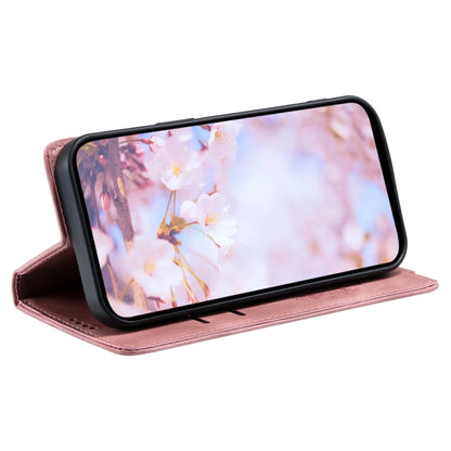 For Samsung Galaxy S25+ 5G Totem Embossed Magnetic Leather Phone Case(Rose Gold) - Galaxy S25+ 5G Cases by buy2fix | Online Shopping UK | buy2fix