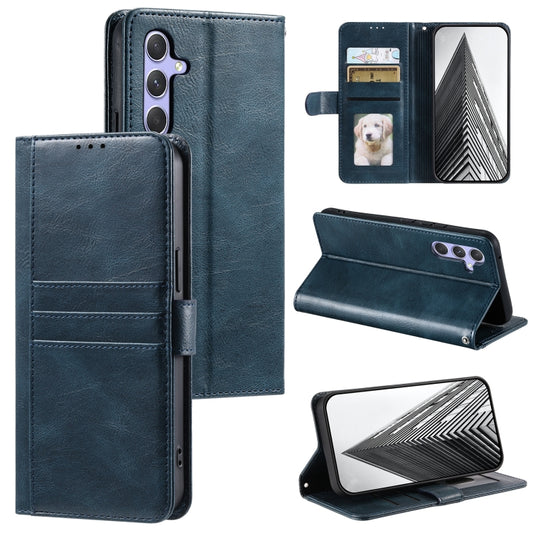For Samsung Galaxy S25 5G Simple 6-Card Wallet Leather Phone Case(Navy Blue) by buy2fix