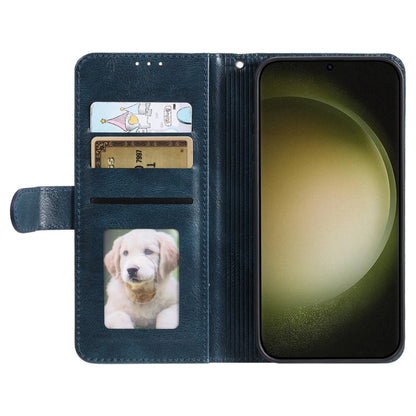 For Samsung Galaxy S25 5G Simple 6-Card Wallet Leather Phone Case(Navy Blue) by buy2fix