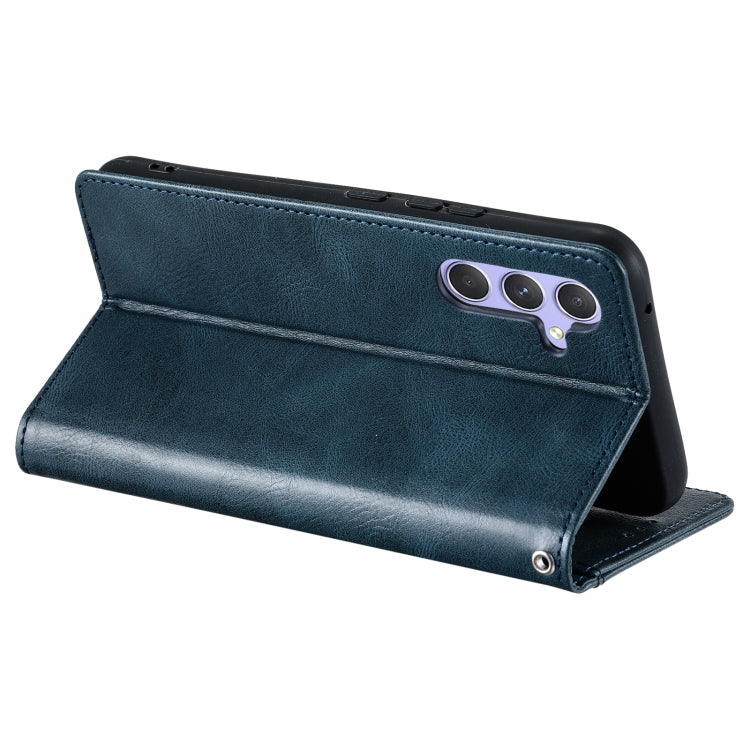 For Samsung Galaxy S25 5G Simple 6-Card Wallet Leather Phone Case(Navy Blue) by buy2fix