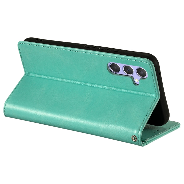 For Samsung Galaxy S25 5G Simple 6-Card Wallet Leather Phone Case(Green) by buy2fix