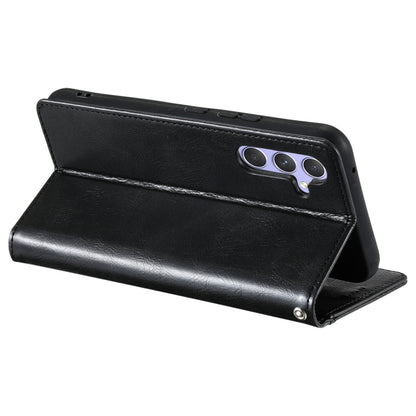 For Samsung Galaxy S25+ 5G Simple 6-Card Wallet Leather Phone Case(Black) - Galaxy S25+ 5G Cases by buy2fix | Online Shopping UK | buy2fix