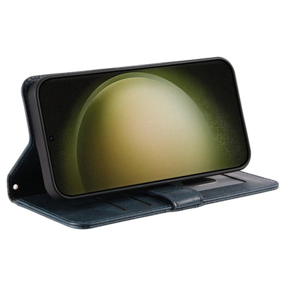 For Samsung Galaxy S25 Ultra 5G Simple 6-Card Wallet Leather Phone Case(Navy Blue) by buy2fix