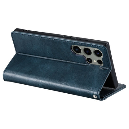 For Samsung Galaxy S25 Ultra 5G Simple 6-Card Wallet Leather Phone Case(Navy Blue) by buy2fix