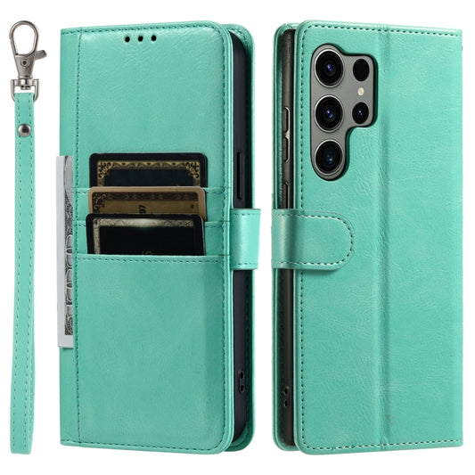 For Samsung Galaxy S25 Ultra 5G Simple 6-Card Wallet Leather Phone Case(Brown) by buy2fix