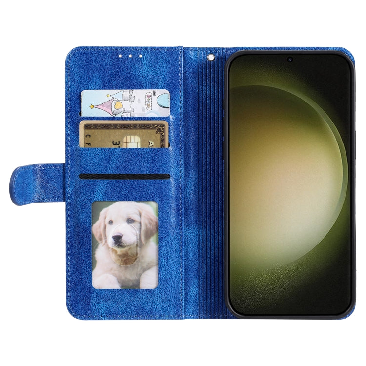 For Samsung Galaxy S25 Ultra 5G Simple 6-Card Wallet Leather Phone Case(Blue) by buy2fix