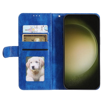 For Samsung Galaxy S25 Ultra 5G Simple 6-Card Wallet Leather Phone Case(Blue) by buy2fix