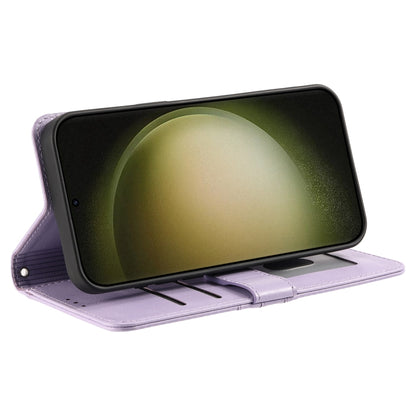 For Samsung Galaxy S25 Ultra 5G Simple 6-Card Wallet Leather Phone Case(Purple) by buy2fix