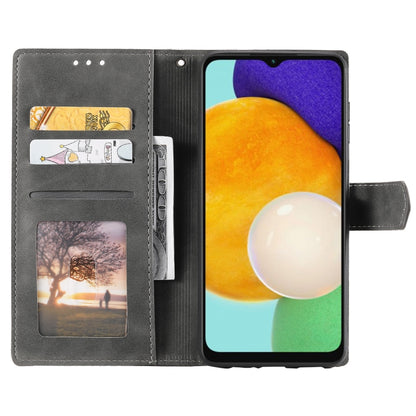 For Samsung Galaxy S25 5G Nail Skin Feel Stitching Calf Texture Leather Phone Case(Grey) by buy2fix