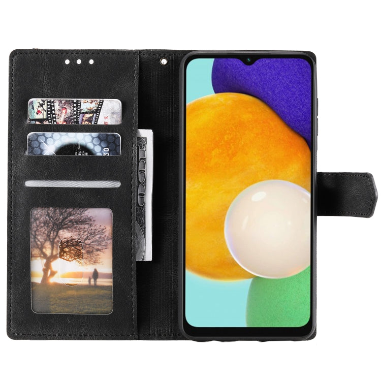 For Samsung Galaxy S25+ 5G Nail Skin Feel Stitching Calf Texture Leather Phone Case(Black) by buy2fix