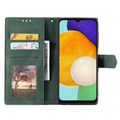 For Samsung Galaxy S25+ 5G Nail Skin Feel Stitching Calf Texture Leather Phone Case(Green) by buy2fix