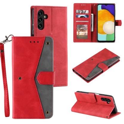 For Samsung Galaxy S25+ 5G Nail Skin Feel Stitching Calf Texture Leather Phone Case(Red) by buy2fix
