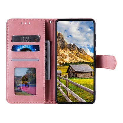 For Samsung Galaxy S25 Ultra 5G Nail Skin Feel Stitching Calf Texture Leather Phone Case(Rose Gold) by buy2fix