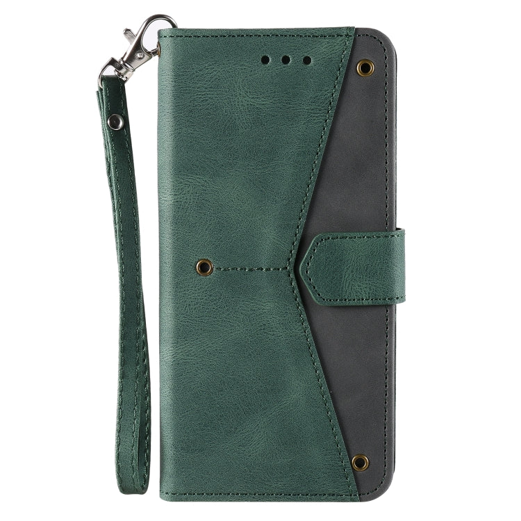 For Samsung Galaxy S25 Ultra 5G Nail Skin Feel Stitching Calf Texture Leather Phone Case(Green) by buy2fix