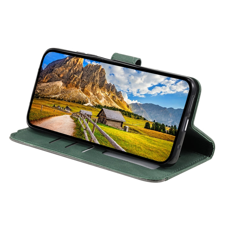 For Samsung Galaxy S25 Ultra 5G Nail Skin Feel Stitching Calf Texture Leather Phone Case(Green) by buy2fix