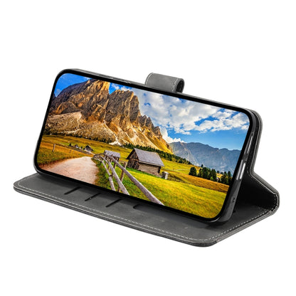 For Samsung Galaxy S25 Ultra 5G Nail Skin Feel Stitching Calf Texture Leather Phone Case(Grey) by buy2fix