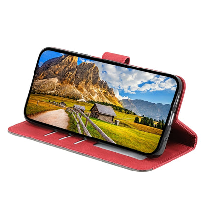 For Samsung Galaxy S25 Ultra 5G Nail Skin Feel Stitching Calf Texture Leather Phone Case(Red) by buy2fix