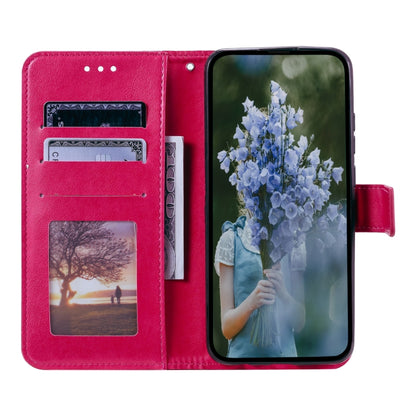 For Samsung Galaxy S25+ 5G Totem Flower Embossed Leather Phone Case with Lanyard(Red) - Galaxy S25+ 5G Cases by buy2fix | Online Shopping UK | buy2fix