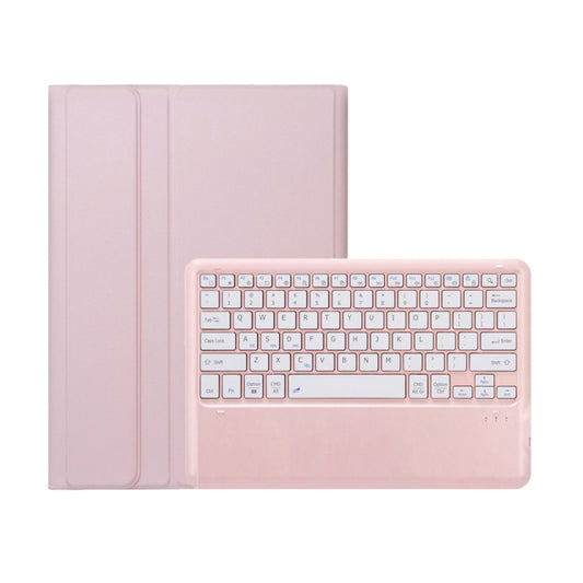 For Honor MagicPad 2 12.3 AH22 Ultra-thin Detachable Bluetooth Keyboard Leather Tablet Case(Pink White) - For Huawei by buy2fix | Online Shopping UK | buy2fix