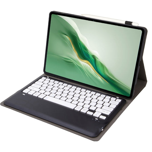 For Honor MagicPad 2 12.3 AH22 Ultra-thin Detachable Bluetooth Keyboard Leather Tablet Case(Black White) - For Huawei by buy2fix | Online Shopping UK | buy2fix